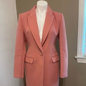 Express Pink Pea Trench Coat Size Small Like New